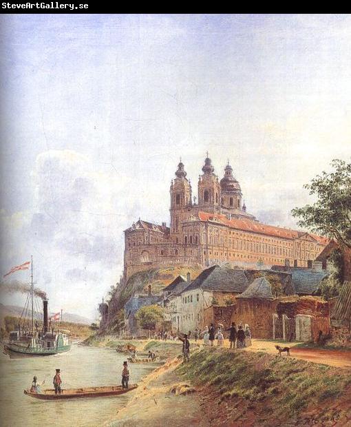 Jakob Alt The Monastery of Melk on the Danube